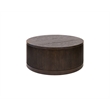 Modern Wood Living Room Entertainment Tulane Round Cocktail Table - Brown