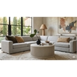 Modern Wood Living Room Entertainment Tulane Round Cocktail Table - White