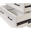 Modern Wood Drop-Lid Secretary Desk Fully Assembled White Finish