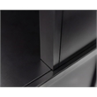 Modern Wood Hutch With Doors Storage Hutch Office Storage Fully Assembled Black
