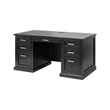 Modern Wood Desk Office Writing Table Credenza Fully Assembled Black