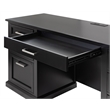 Modern Wood Desk Office Writing Table Credenza Fully Assembled Black