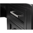 Modern Wood L-Desk & Return Writing Table & Return Office Desk & Return Black