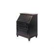 Hartford Wood Drop-Lid Secretary Desk Fully Assembled Black