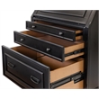 Hartford Wood Drop-Lid Secretary Desk Fully Assembled Black