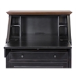 Hartford Wood Drop-Lid Secretary Desk Fully Assembled Black