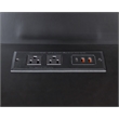 Hartford Wood Drop-Lid Secretary Desk Fully Assembled Black