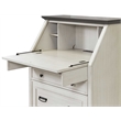 Martin Furniture Hartford Wood Drop-Lid Secretary Desk in White