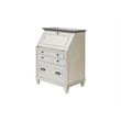 Hartford Wood Drop-Lid Secretary Desk Fully Assembled White Finish