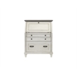 Hartford Wood Drop-Lid Secretary Desk Fully Assembled White Finish