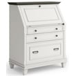 Martin Furniture Hartford Wood Drop-Lid Secretary Desk in White