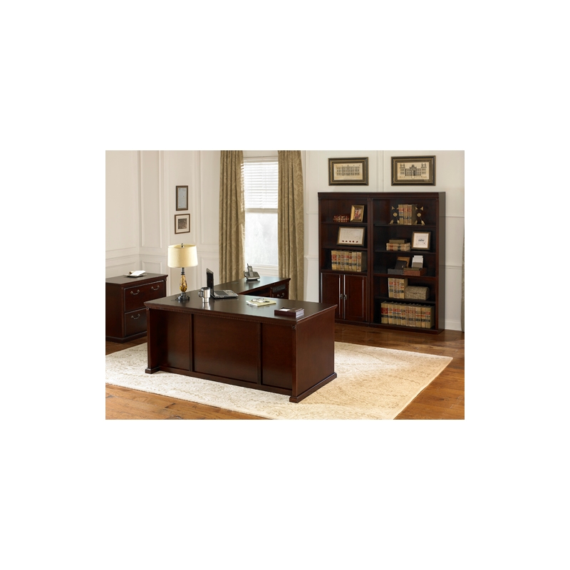 Huntington Two Wood Drawer Lateral File Cabinet Office Storage File Cherry
