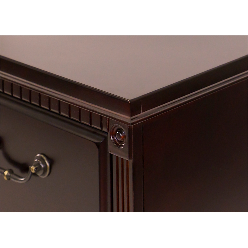 Huntington Two Wood Drawer Lateral File Cabinet Office Storage File Cherry