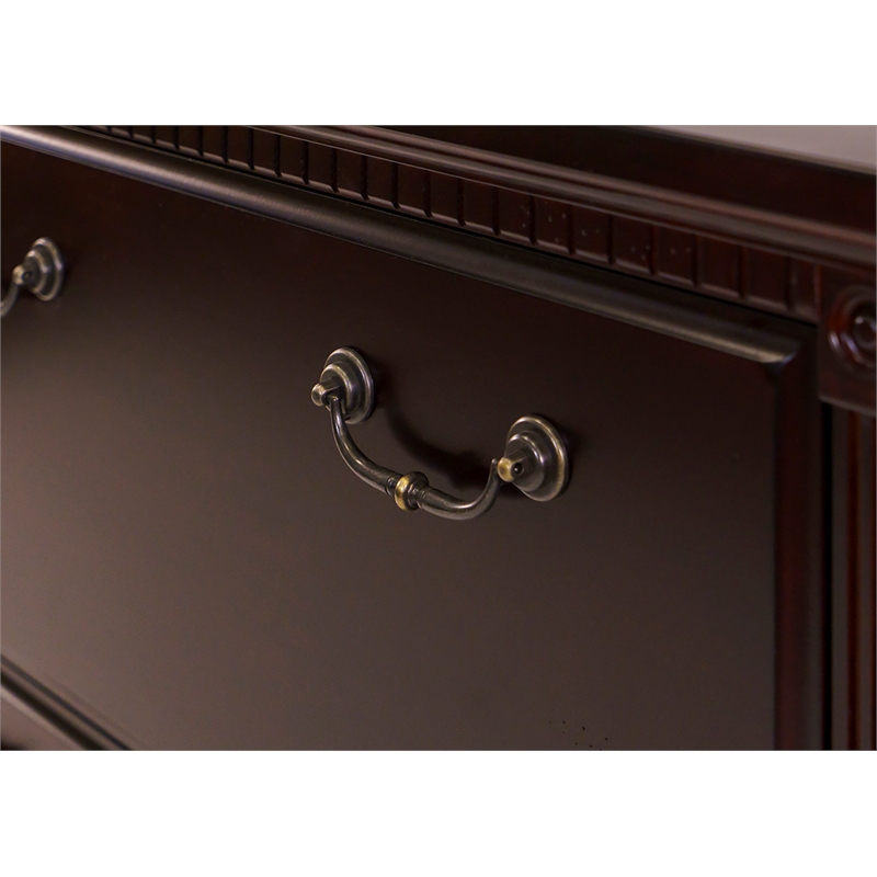 Huntington Two Wood Drawer Lateral File Cabinet Office Storage File Cherry