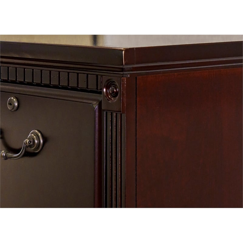 Martin Furniture Huntington Club 4-Drawer Wood Vertical File Cherry