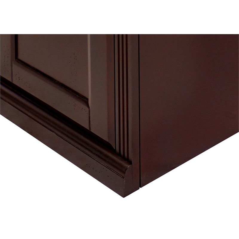 Martin Furniture Huntington Club 6 Shelf Wood Bookcase Cherry