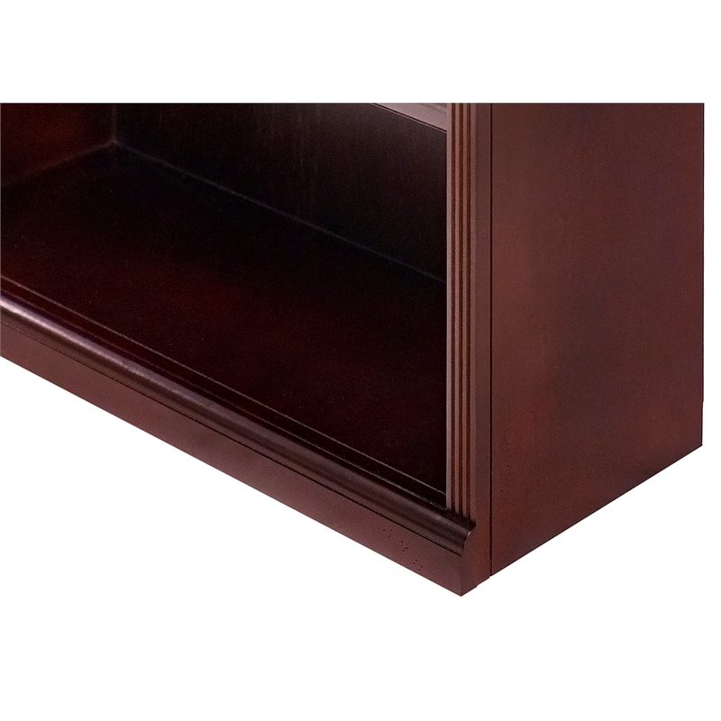 Martin Furniture Huntington Club 6-Shelf Wood Bookcase in Vibrant Cherry