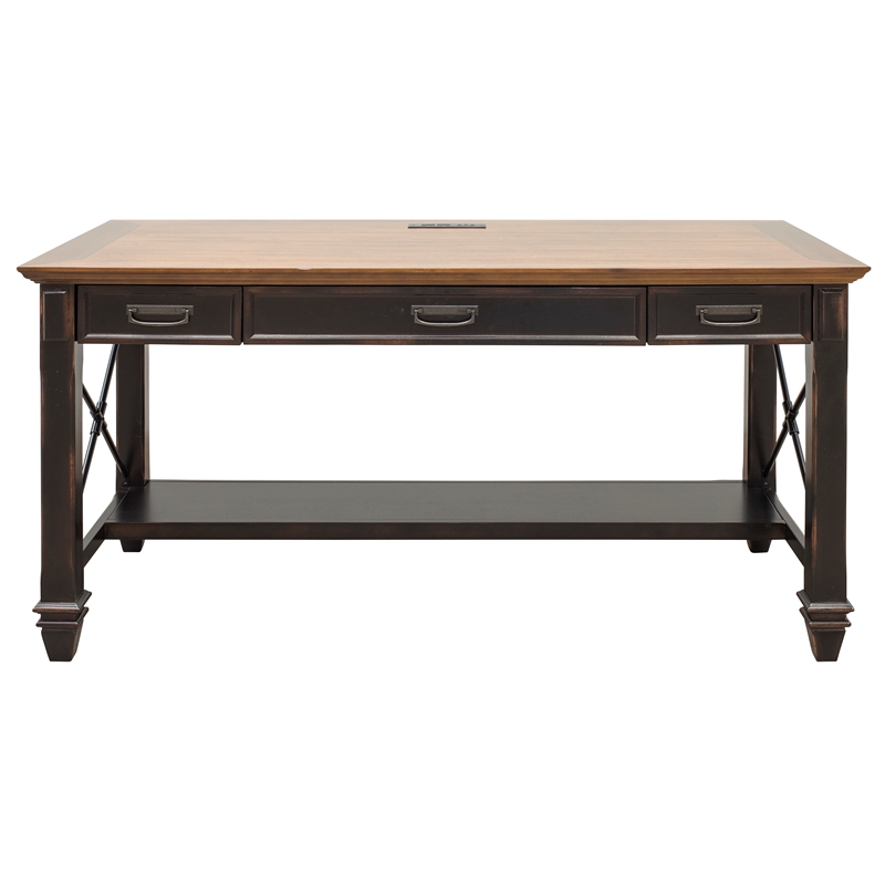Martin Furniture Hartford Wood Writing Desk Writing Table Office Desk Black