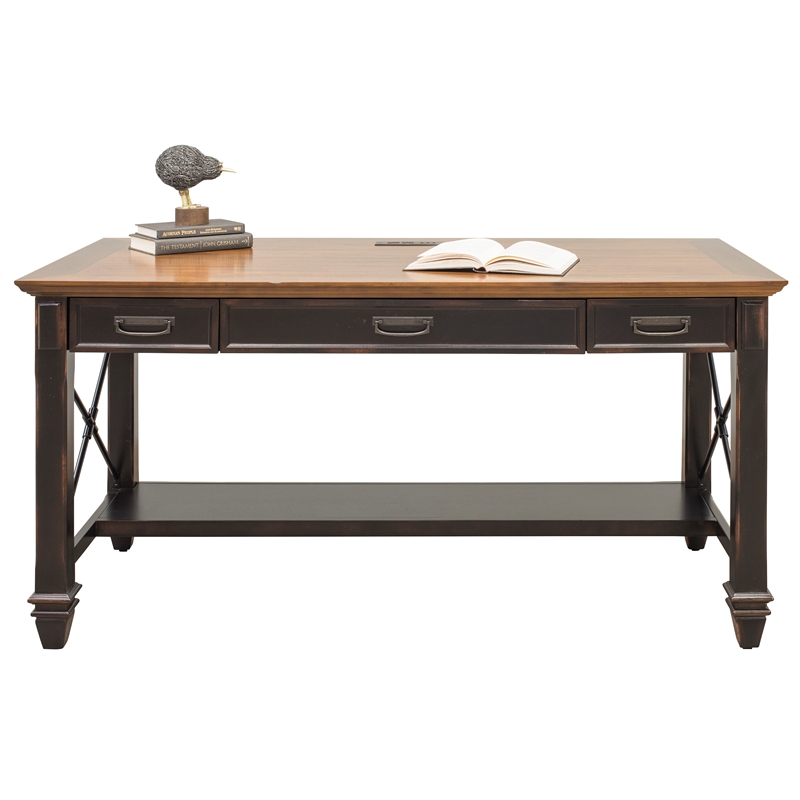 Martin Furniture Hartford Wood Writing Desk Writing Table Office Desk Black