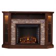 SEI Furniture Redden Corner Electric Fireplace TV Stand