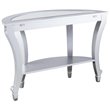 SEI Furniture Lindsay Glam Demilune Mirrored Console Table