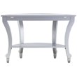SEI Furniture Lindsay Glam Demilune Mirrored Console Table