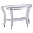 SEI Furniture Lindsay Glam Demilune Mirrored Console Table