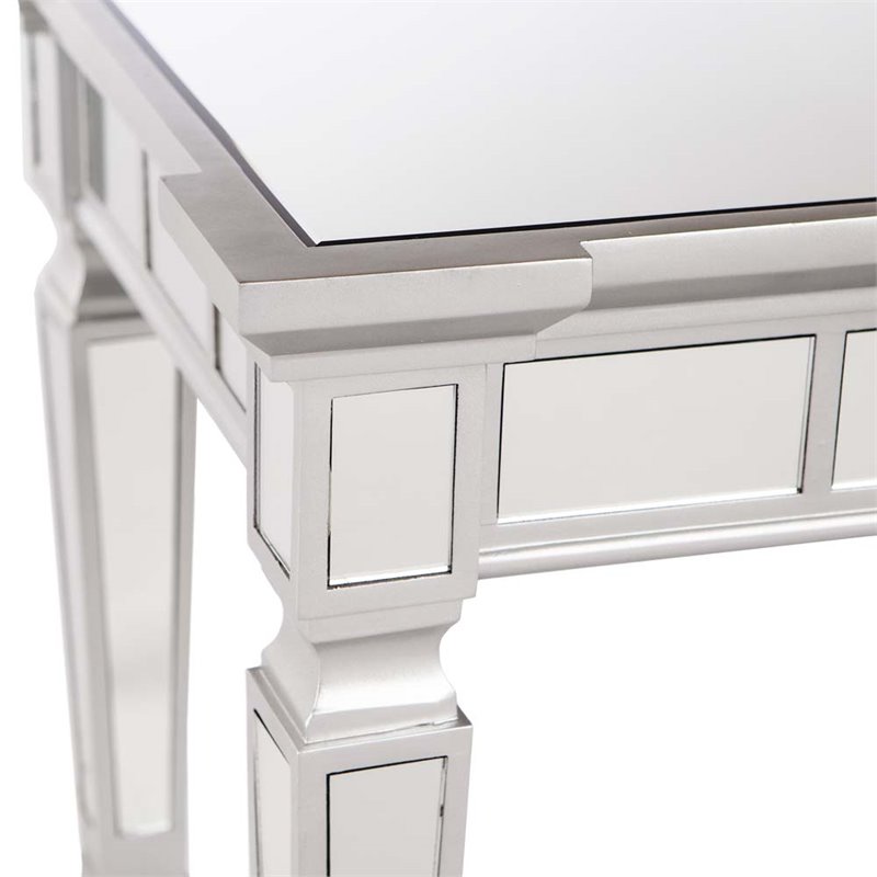 SEI Furniture Glenview Glam Mirrored Console Table