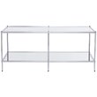 SEI Furniture Knox Glam Mirrored Coffee Table in Chrome