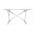 SEI Furniture Cardwell Farmhouse Dining Table in White