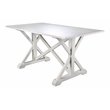 SEI Furniture Cardwell Farmhouse Dining Table in White