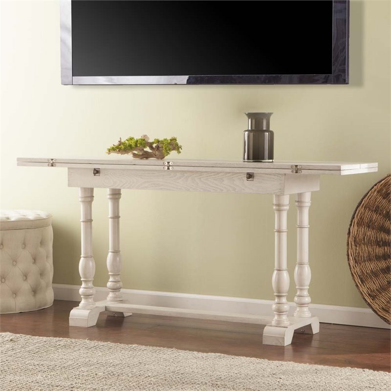 SEI Furniture Edenderry Farmhouse Folding Console Dining Table