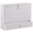 SEI Furniture Wall Mount Folding Floating Desk in White