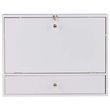 SEI Furniture Wall Mount Folding Floating Desk in White