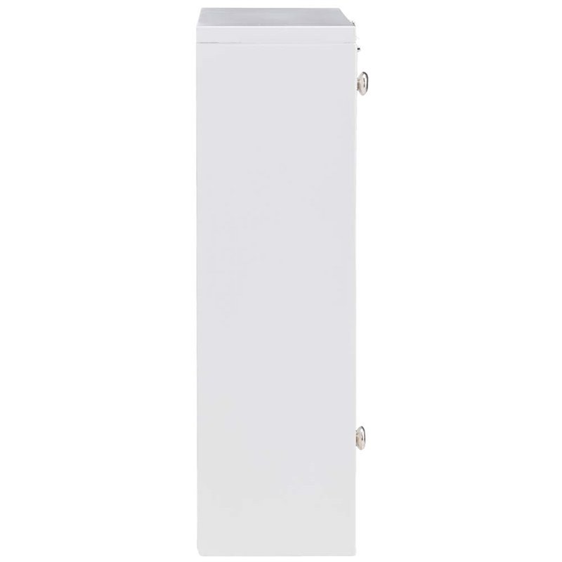 SEI Furniture Wall Mount Folding Floating Desk in White