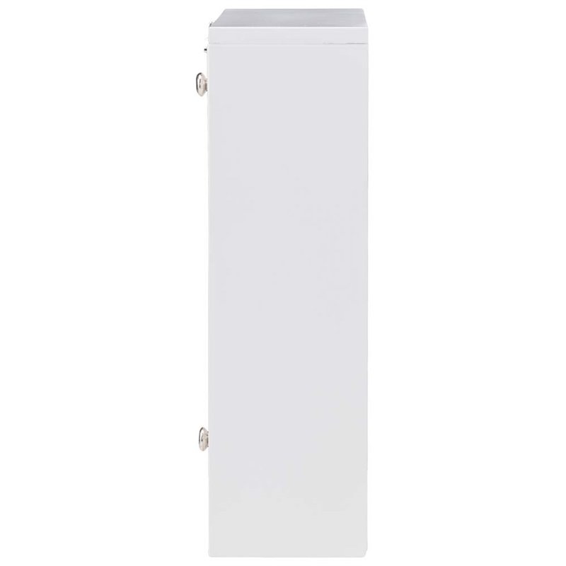 SEI Furniture Wall Mount Folding Floating Desk in White