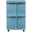 SEI Furniture Mobile Sewing and Craft Table in Turquoise