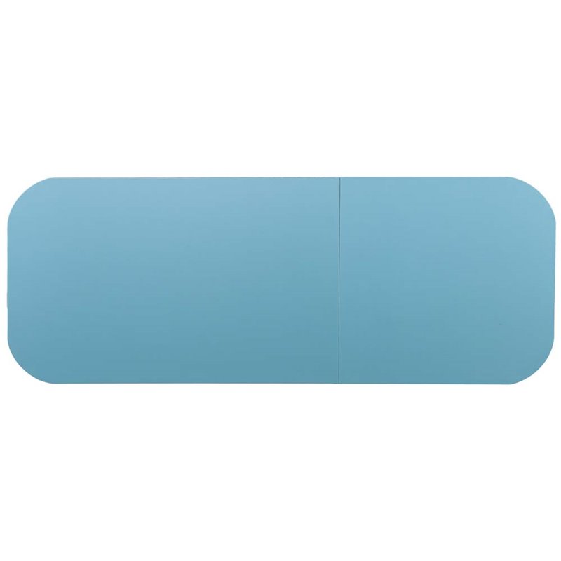 SEI Furniture Mobile Sewing and Craft Table in Turquoise