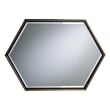 Holly and Martin Whexis Hexagon Shaped Accent Wall Mirror in Champagne Gold