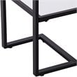 SEI Furniture Horten Glass Console Table in Black