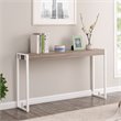 SEI Furniture Macen Wood Top Console Table in Mocha Gray and White