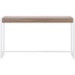 SEI Furniture Macen Wood Top Console Table in Mocha Gray and White