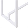 SEI Furniture Macen Wood Top Console Table in Mocha Gray and White