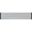 SEI Furniture Macen Wood Top Console Table in Distressed White and Black