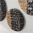 SEI Furniture Mable 3 Piece Round Wall Panel Set in Natural