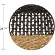SEI Furniture Mable 3 Piece Round Wall Panel Set in Natural