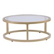 SEI Furniture Evelyn 2 Piece Nesting Cocktail Table Set in Gold