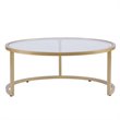 SEI Furniture Evelyn 2 Piece Nesting Cocktail Table Set in Gold