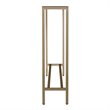 SEI Furniture Darrin Narrow Mirror Top Console Table in Gold