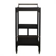 Holly and Martin Zhori Mid Century Modern Bar Cart in Black